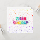 Alles Gute zum Geburtstag カード (正面/裏面インサイチュ)