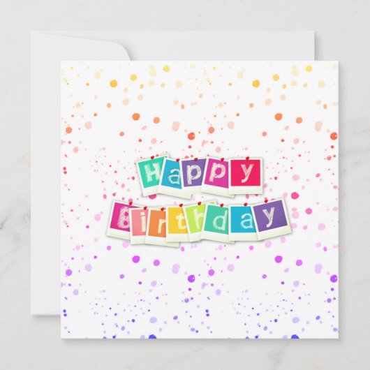 Alles Gute zum Geburtstag カード (正面)