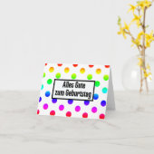 Alles Gute zum Geburtstag（ドイツの誕生日） カード (黄色い花)