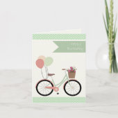 Alles Gute zum Geburtstag Fahrrad カード (正面)