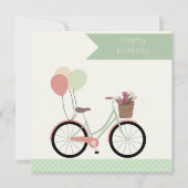 Alles Gute zum Geburtstag Fahrrad カード (正面)