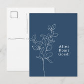 Alles komt goed sterkte beterschap kaart. ポストカード (正面/裏面)