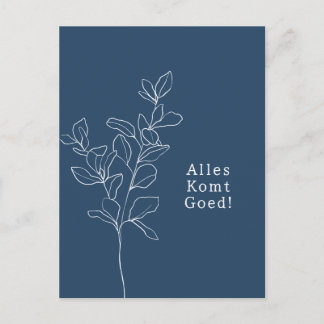 Alles komt goed sterkte beterschap kaart. ポストカード