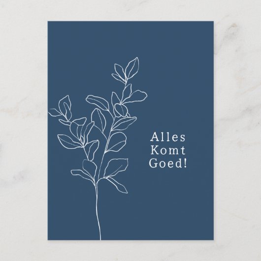 Alles komt goed sterkte beterschap kaart. ポストカード (正面)