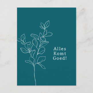 Alles komt goed sterkte beterschap kaart. ポストカード