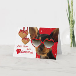 Alles Liebe zum Valentinstagドイツ語カード シーズンカード