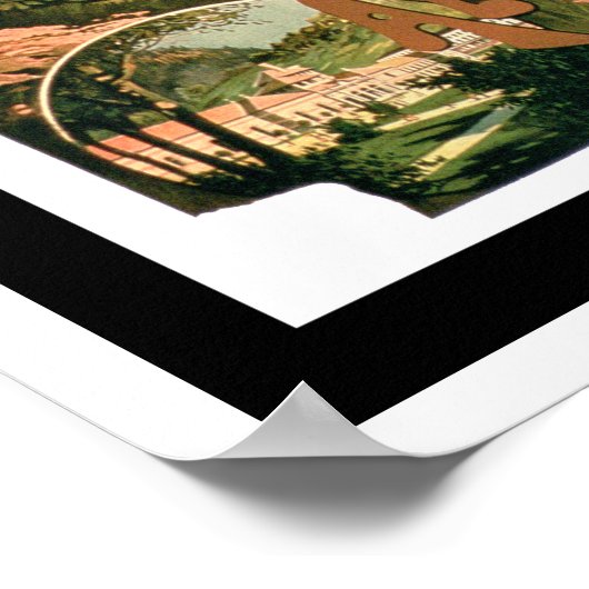 Allevard Les Bainsの広告、Isere (col) ポスター (角)