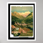 Allevard Les Bainsの広告、Isere (col) ポスター (正面)