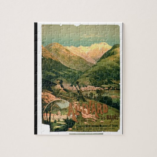 「Allevard Les Bains」のための広告、イゼール(col ジグソーパズル (縦)