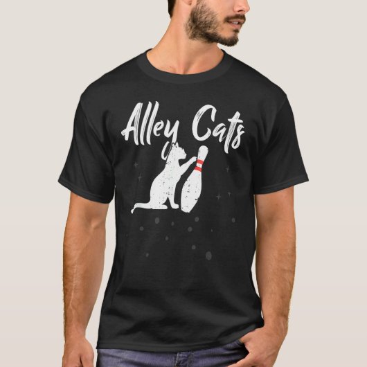 Alley Cat Bowler Bowing Team Tシャツ (正面)