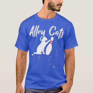 Alley Cat Funny Bowler Bowling  Tシャツ