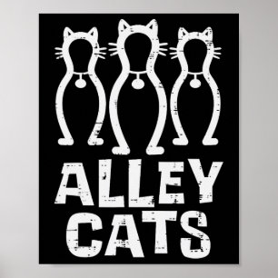 Alley Catsボーリングチームおもしろいユーモアボウリングをする人、 クリケットの投手プレイヤ ポスター
