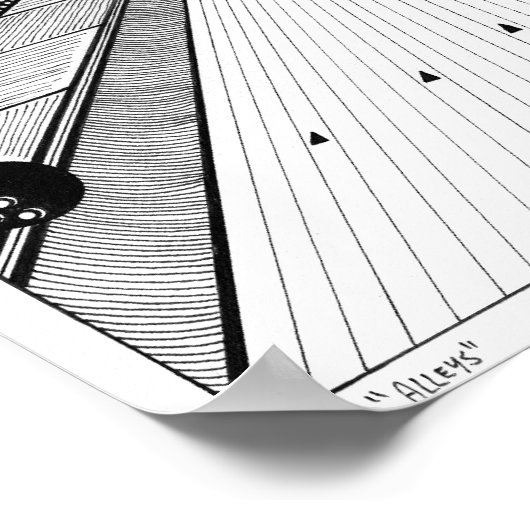 Alleysポスター ポスター (角)