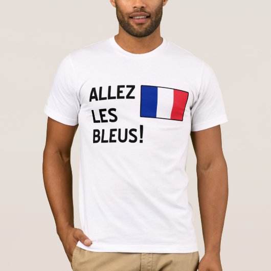 Allez Lesのブルー Tシャツ (正面)