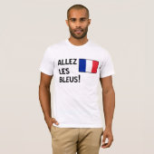 Allez Lesのブルー Tシャツ (正面フル)