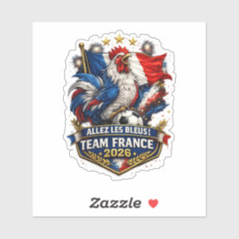 Allez Les Bleus チームフランス 2026 ニワトリ サッカー シール
