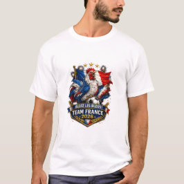 Allez Les Bleus フランスチーム 2026 ニワトリ サッカー Tシャツ