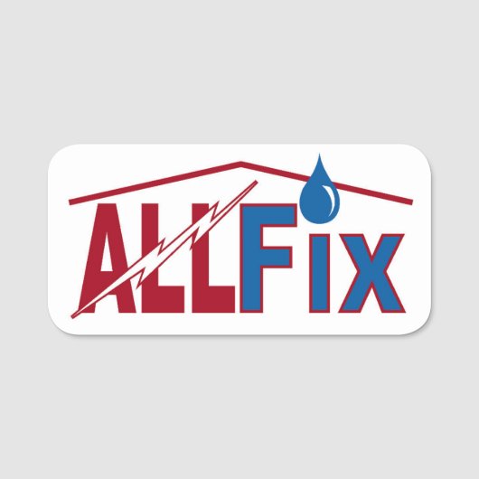AllFix Magnetic Logo Tag 名札 (正面)