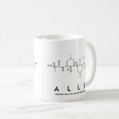 Alliペプチド名mug コーヒーマグカップ (正面右)