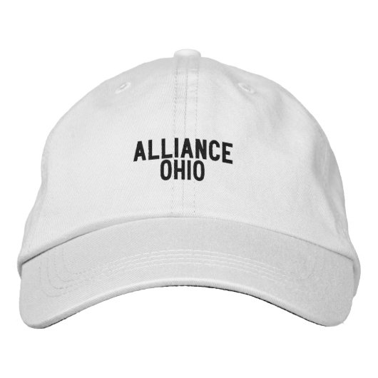 ALLIANCE Ohio Hat 刺繍入りキャップ (正面)