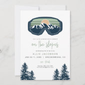 ALLIEセージスノーボーディングマウンテンスキーバチェロレッテ 招待状 (正面)