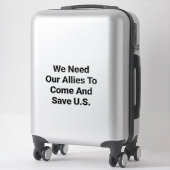 Allies Save US From Trump Hankamer Artjunkhaus アート シール (スーツケース)
