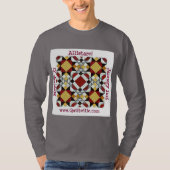 Allietareの長い袖のワイシャツ Tシャツ (正面)