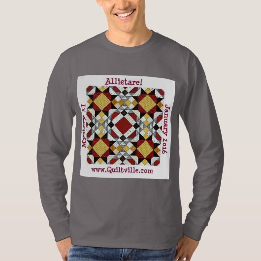 Allietareの長い袖のワイシャツ Tシャツ (正面)