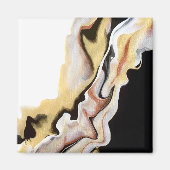Alligare Golden Abstract アクリル フルイドアート マグネット (正面)
