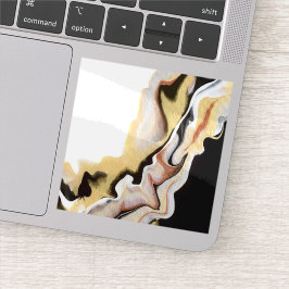 Alligare Golden Abstract Acrylic Fluid Art シール