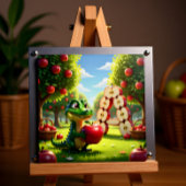 Alligator Andy – Kids Art Magnet - Apple マグネット