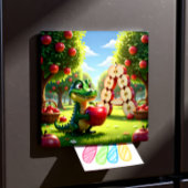 Alligator Andy – Kids Art Magnet - Apple マグネット