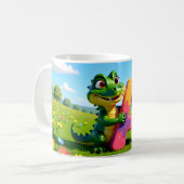 Alligator Andy Mug – A – Alphabet  コーヒーマグカップ (正面左)