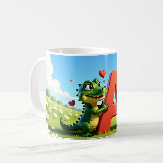 Alligator Andy Mug – A with love コーヒーマグカップ (正面左)