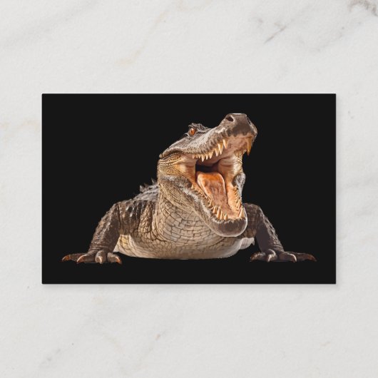 Alligator Animal Trapper Theme 名刺 (裏面)