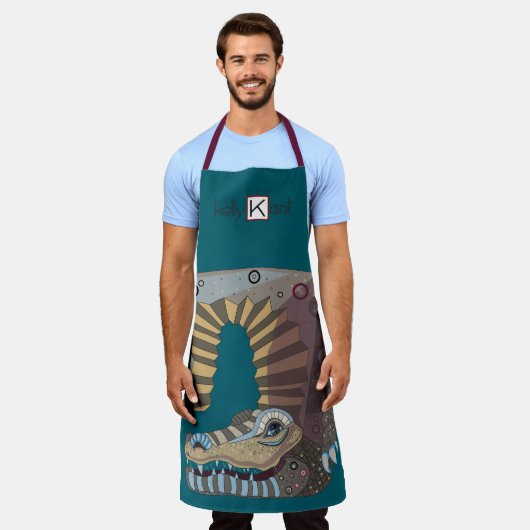 Alligator apron エプロン (着用した状態)