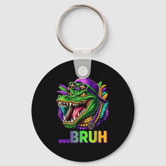Alligator Bruh Mardi Gras Costume Men Women Kids  キーホルダー (正面)