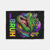 Alligator Bruh Mardi Gras Costume Men Women Kids  フリースブランケット (正面(横))