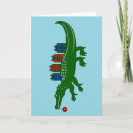 Alligator Christmas Card シーズンカード