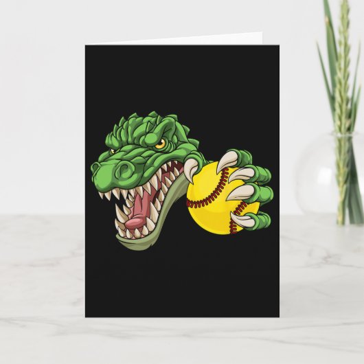 Alligator Crocodile Dinosaur Softll Character  カード (正面)