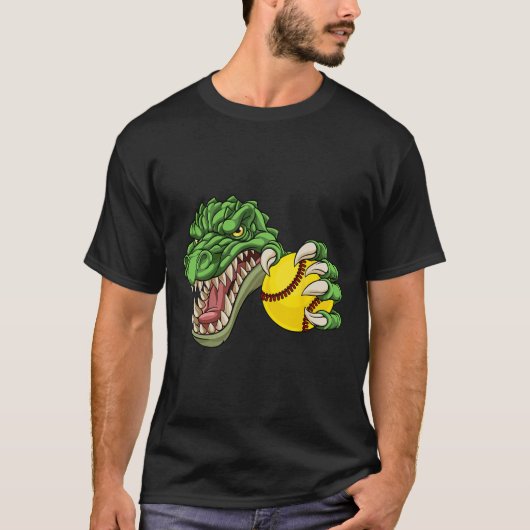 Alligator Crocodile Dinosaur Softll Character  Tシャツ (正面)