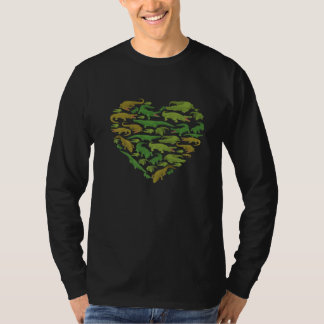 Alligator Crocodile Gator Animal Heart Men Women K Tシャツ