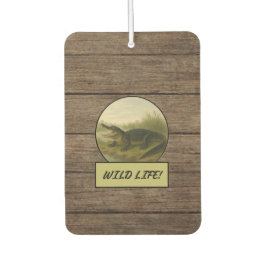 Alligator Dark Wood Grain Auto/Truck Air Freshener カーエアーフレッシュナー