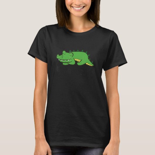 Alligator Favorite Sleep  Alligator Pajama Tシャツ (正面)