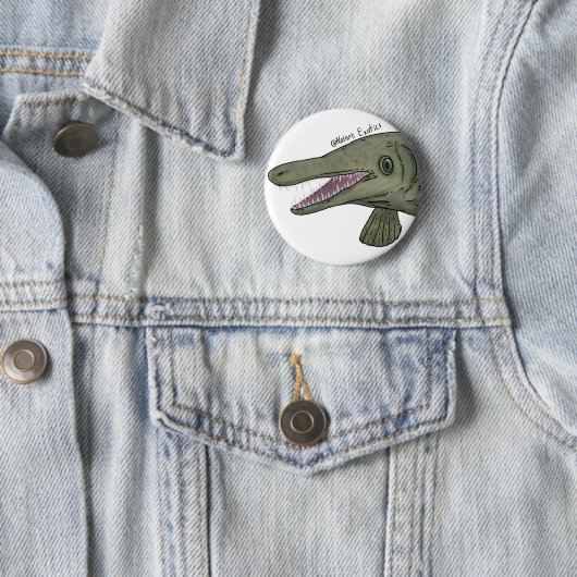 Alligator gar pin 缶バッジ (インサイチュ)