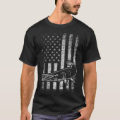 Alligator Gar Usa American Tシャツ (正面)