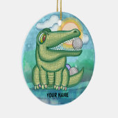 Alligator Golf セラミックオーナメント (右)