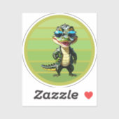 alligator in fashion シール (シート)