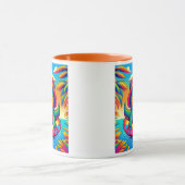 Alligator joyeux en bouée. マグカップ (中央)