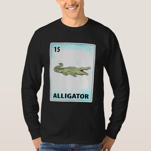 Alligator Mexican Cards Tシャツ (正面)